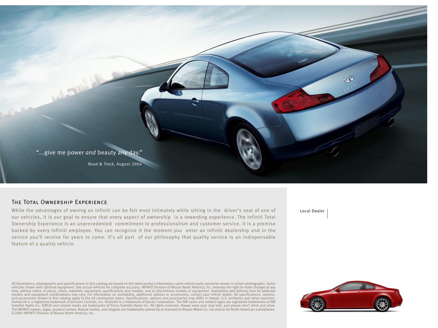 2006 Infiniti G Coupe Brochure Page 2